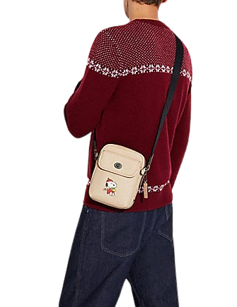 Coach Coach X Peanuts Heritage Crossbody With Snoopy Motif Coach Coach X Peanuts Heritage Crossbody With Snoopy Motif