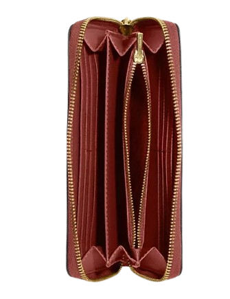 Coach Coach X Peanuts Long Zip Around Wallet In Signature
