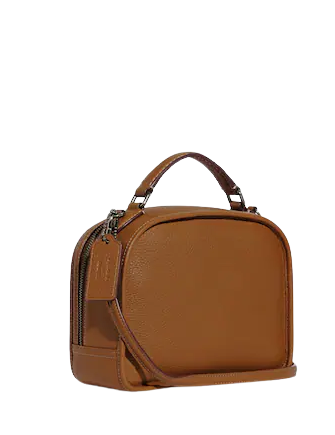 Coach Coach X Peanuts Lunch Pail With Snoopy Ice Skate Motif