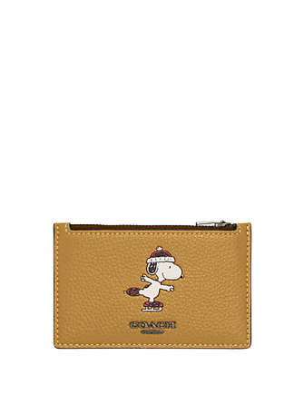 Coach Coach X Peanuts Zip Card Case With Snoopy Motif | Brixton Baker Coach Coach X Peanuts Zip Card Case With Snoopy Motif | Brixton Baker