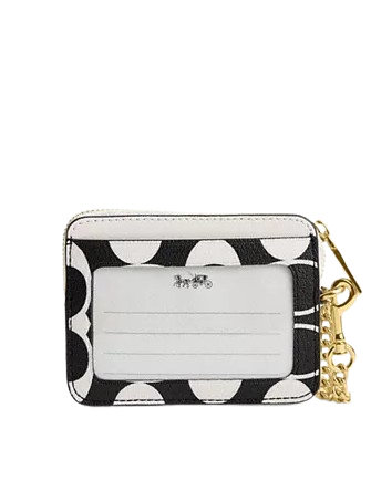 Coach Zip Card Case In Signature Canvas | Brixton Baker Coach Zip Card Case In Signature Canvas | Brixton Baker