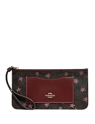 Zip top wallet coach Clearance