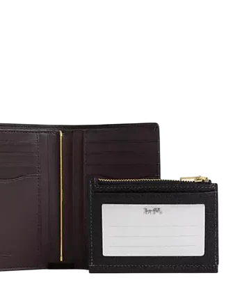 Coach 2 In 1 Wallet Black