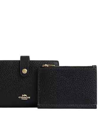 Coach 2 In 1 Wallet Black