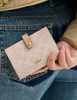 Coach 2 In 1 Wallet In Blocked Signature Canvas Sand Tan