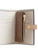 Coach 2 In 1 Wallet In Blocked Signature Canvas Sand Tan