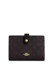 Coach 2 In 1 Wallet In Blocked Signature Canvas Walnut Tan