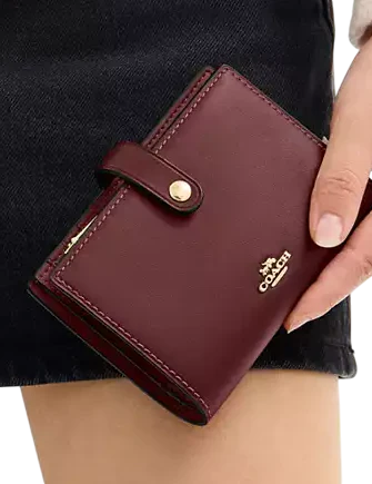 Coach 2 In 1 Wallet Maroon