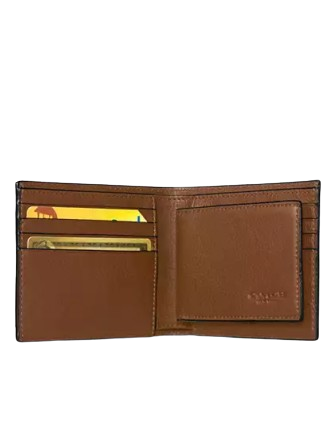 Coach wallet saddle hotsell