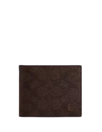 Coach 3 In 1 Wallet In Signature Canvas Mahogany