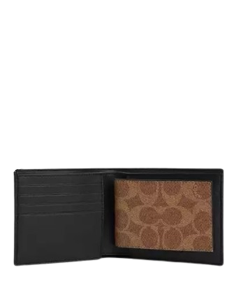 Coach 3 In 1 Wallet In Signature Canvas Mahogany