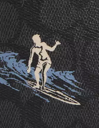 Coach 3 In 1 Wallet In Signature Canvas With Surf Print Charcoal