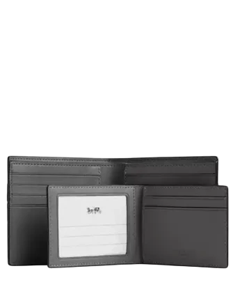 Coach 3 In 1 Wallet In Signature Canvas With Varsity Stripe  Grey