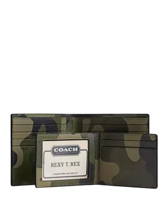 Coach 3 In 1 Wallet With Camo Print And Coach Graphic