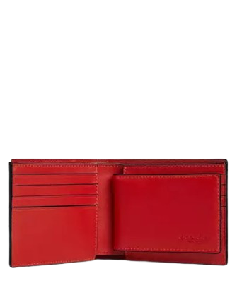 Coach 3 In 1 Wallet With Whipstitch Sport Red Chalk