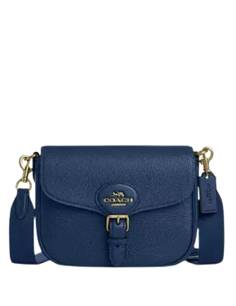 Coach Amelia Saddle Bag Deep Blue