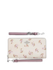Coach Boxed Long Zip Around Wallet With Floral Print Chalk