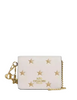 Coach Boxed Mini Wallet On A Chain With Star Print Chalk