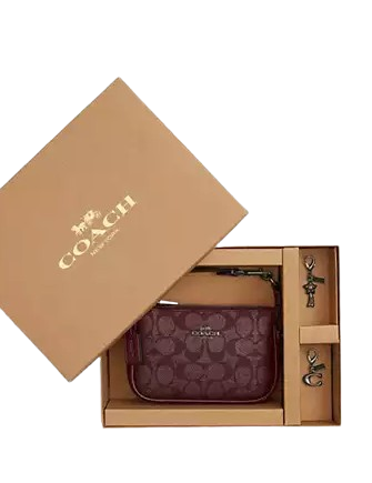 Coach Boxed Nolita Bag 15 In Signature Canvas Merlot
