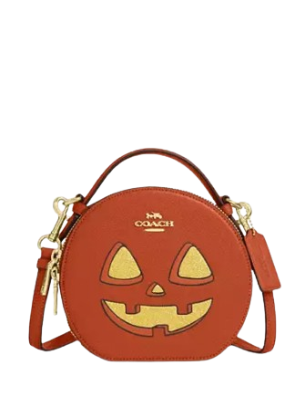 Coach Canteen Crossbody Bag With Halloween Pumpkin Print Brixton