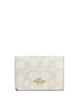 Coach Card Holder Wallet In Sketch Signature Canvas Ivory