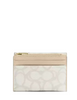 Coach Card Holder Wallet In Sketch Signature Canvas Ivory