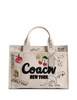 Coach Cargo Tote Bag With Sketch Print Natural