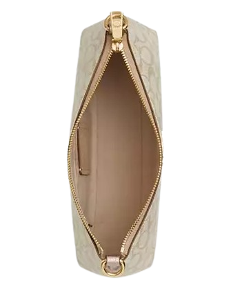 Coach Charlotte Shoulder Bag In Signature Canvas  Champagne