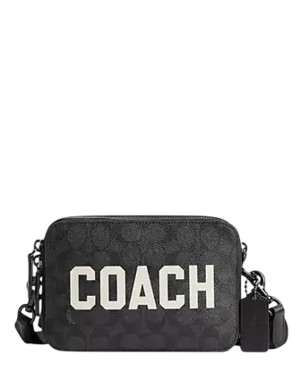 COACH コーチ Coach Charter Crossbody Bag 19 In Signature Canvas With Coach