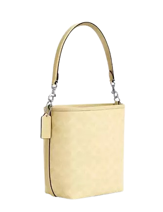 Coach City Bucket Bag In Signature Canvas Hay