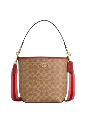 Coach City Bucket Bag In Signature Canvas Tan
