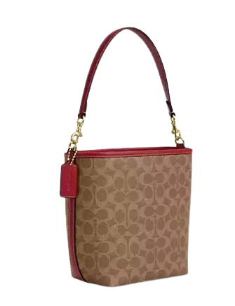 Coach City Bucket Bag In Signature Canvas Tan