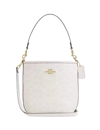Coach City Bucket Bag In Signature Canvas White Chalk