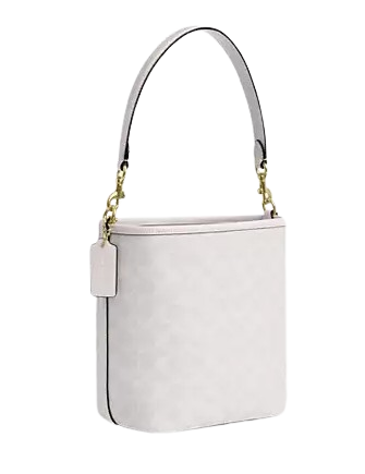 Coach City Bucket Bag In Signature Canvas White Chalk