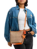 Coach City Bucket Bag In Signature Canvas With Star Charm Tan Bright Mandarin