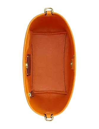 Coach City Bucket Bag In Signature Canvas With Star Charm Tan Bright Mandarin