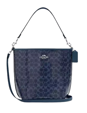 Coach City Large Bucket Bag In Signature Canvas Dark Denim