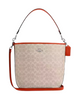 Coach City Large Bucket Bag In Signature Canvas Sand Deep Orange