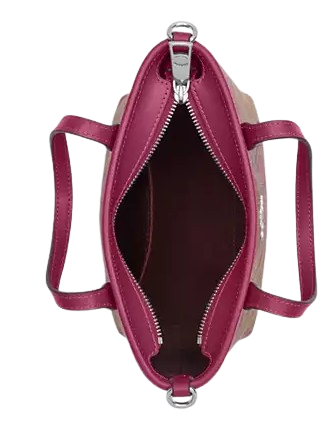 Coach City Mini Tote Bag In Signature Canvas With Bow Print Coach City Mini Tote Bag In Signature Canvas With Bow Print