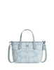 Coach City Mini Tote Bag In Sketch Signature Canvas Ice Blue