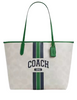 Coach City Tote Bag In Signature Canvas With Coach Graphic Chalk Kelly