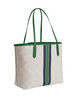 Coach City Tote Bag In Signature Canvas With Coach Graphic Chalk Kelly