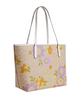 Coach City Tote Bag In Signature Canvas With Floral Print Sand