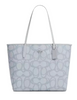 Coach City Tote Bag In Sketch Signature Canvas Ice Blue