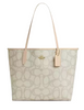 Coach City Tote Bag In Sketch Signature Canvas Ivory
