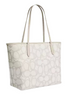 Coach City Tote Bag In Sketch Signature Canvas Ivory