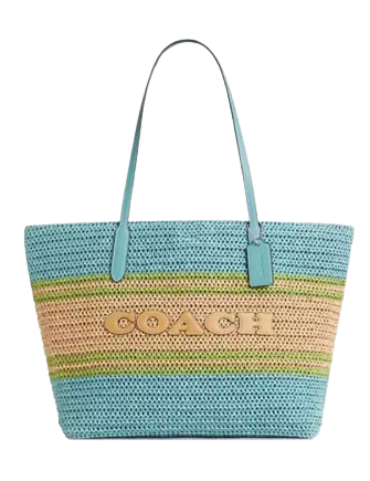 Coach City Tote Bag Light Turquoise