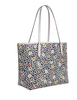 Coach City Tote Bag With Floral Print Deep Blue Chalk