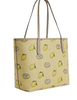 Coach City Tote Bag With Lemon Print Garden Glade