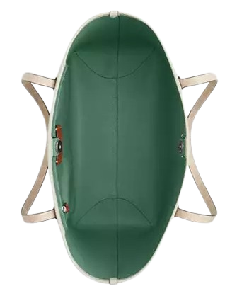 Coach City Tote Bag With Seahorse Charm Light Pistachio Sand